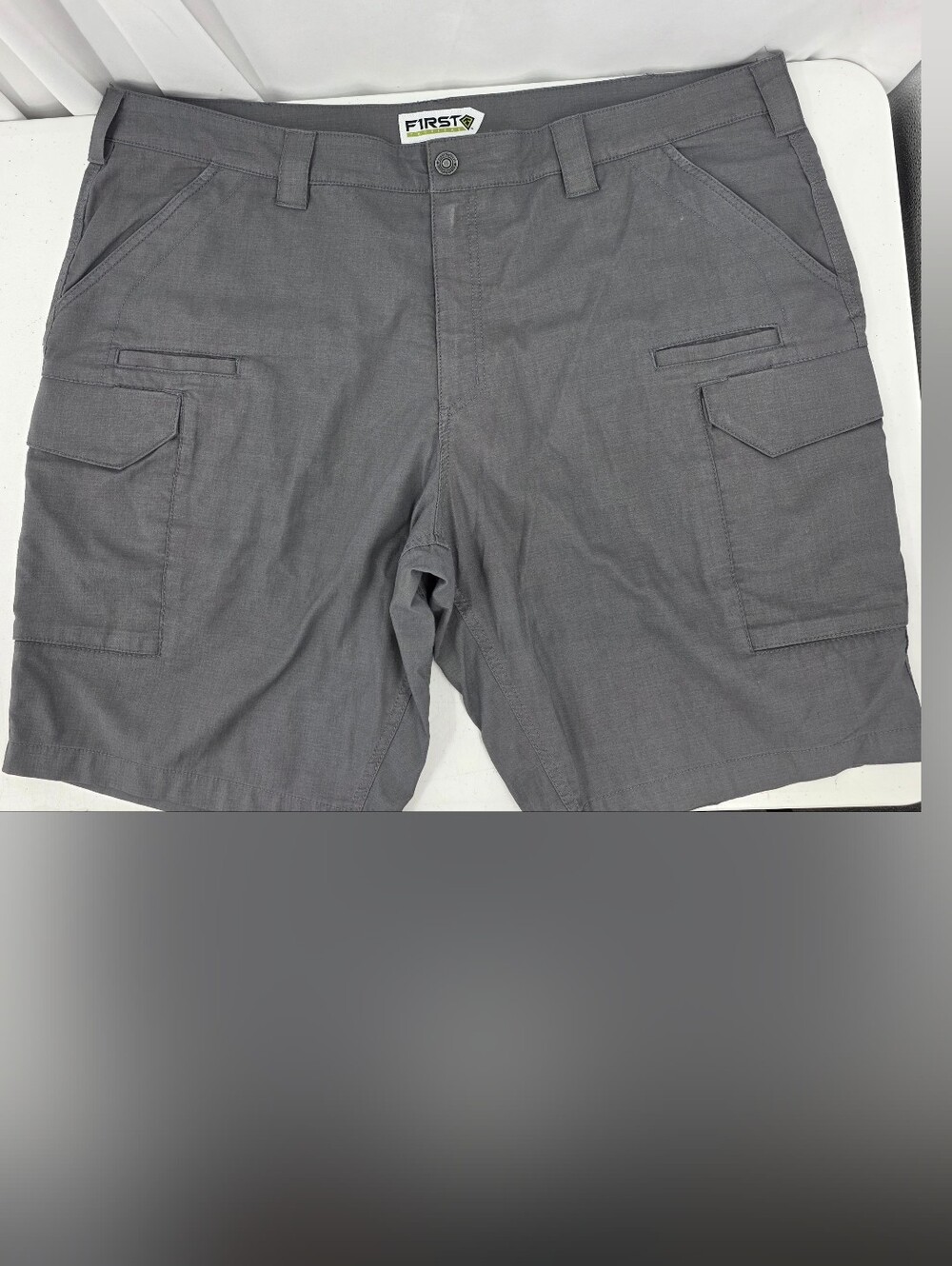 First Tactical Men’s Gray Ripstop Cargo Shorts Big And‎ Tall Size 46/11" Inseam.